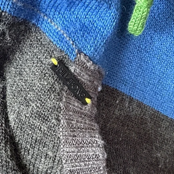 Billabong Men's Colorful Striped Zip-Up Sweater - Picture 4 of 10